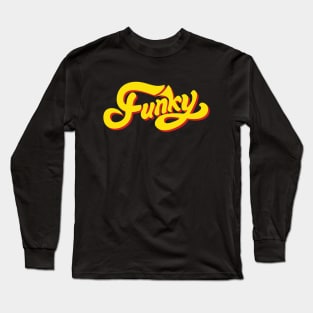 Funky Yellow Red Long Sleeve T-Shirt